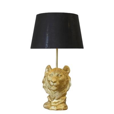 China Modern Design Lion Statue Lamp Eclectic Indoor Lighting Model Decorative Night Lig for sale