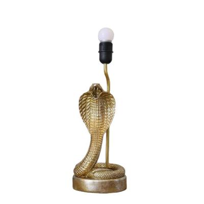 China Eclectic Outdoor Decorative Side Animal Snake Bed Hotel Decorative Table Lamp for sale