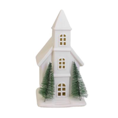 China Modern Easter Home Party Set On Ground Ceramic House Burner Decoration for sale