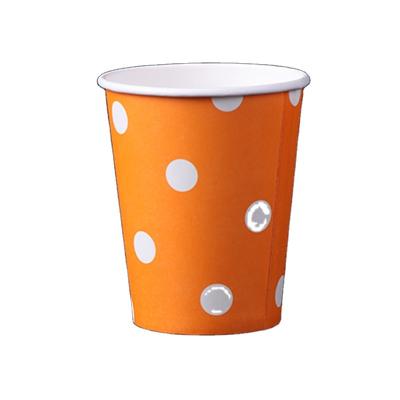 China Coffee. Tea. The water. to drink. jujce birthday party color polka dot paper cup disposable paper cups with lid 250ml coffee paper cup can be customized LOGO for sale