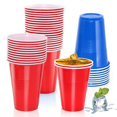 China Wholesale Plastic Ping Pong Disposable Cup 12oz Beer Party Cup Multi Color Logo Can Be Printed for sale