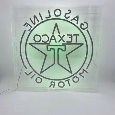 China Hot Sale 2021 Party Decoration Light Hard Neon Box Sign With Acrylic Clear Board for sale