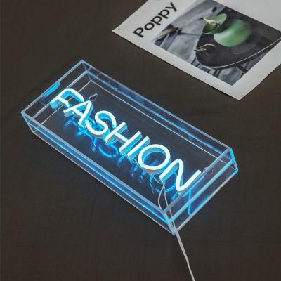 China Hard factory custom flexible light led neon light sign box for bar indoor outdoor home decoration for sale