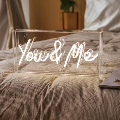 China Hard Electronic Sign Decorative Neon Sign Light Box On Hot Sale for sale