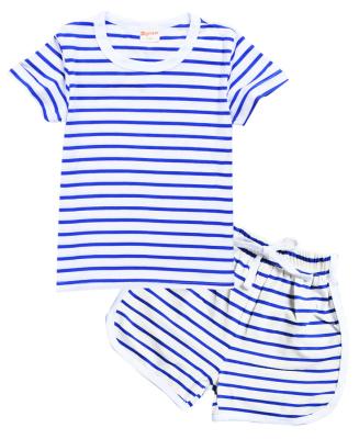 China Wholesale 2021 New Design Fashion Casual Clothing Kids Baby Girls Boys T-shirt With Short Pants 2pices Set Kids Pajamas Suit for sale