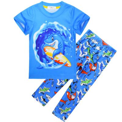 China 2022 new summer children's casual wear children's shorts sleeved suit pajamas boy and girl clothes 3-8 years old children's clothing sets for sale