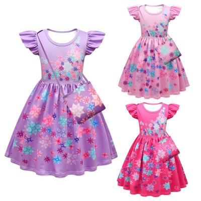 China Anti-wrinkle factory direct Encanto dresses kids flight sleeves skirts and bags line for sale