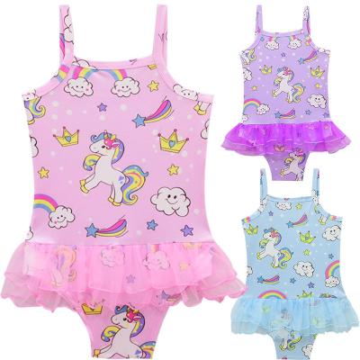 China QUICK DRY Unicorn One Piece Swimwear Toddler Kids One Piece Wear Unicorn Bikini Bathing Suit Beach Summer Unicorn Baby Kids Girls Swimsuit for sale