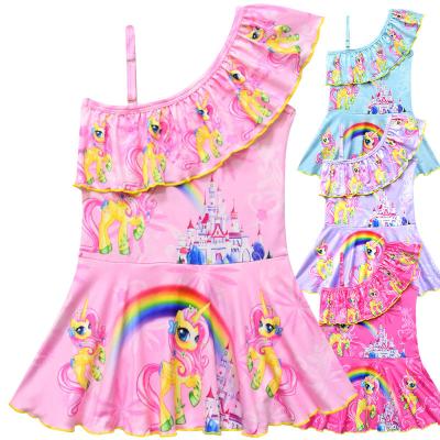 China Unicorn Girls Swimming Dress Kids Fashion High Quality QUICK DRY Children's Swimsuit for sale