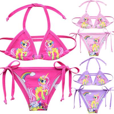 China High Quality QUICK DRY Children's Bikini Set Unicorn Girls Swimming Suit Two-Piece Set Kids Fashion Dress for sale