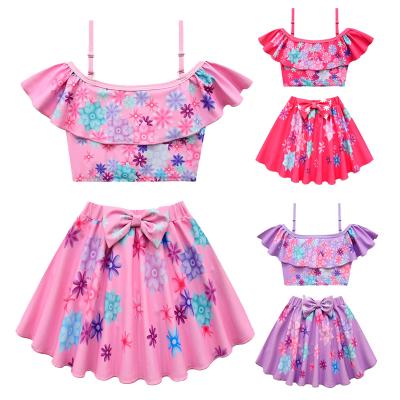 China New Fashion Kids QUICK DRY Swimsuit Set Unicorn Girls Skirt Two-Piece Set Kids Summer Dress for sale