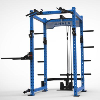 China HALA-E6-005 Crossamx Commercial Fitness Gym Home Use Power Rack Cage Power Squat Stand for sale