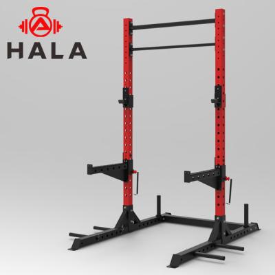 China HALA-SSD-1634 Smith Folding Frame Squatting Rack Home Multifunctional Weightlifting Rack Strength Training Equipment for sale