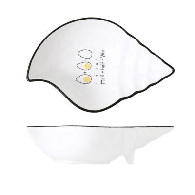 China Viable Conch Unique Creative 22.8*14.8*5.5cm Bowl Salad Breakfast Bowls In Stock for sale