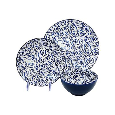 China Sustainable Supply Steak Factory Ceramic Dish With 16 Piece Dinnerware Bowl Set Cheap Ceramic Dinnerware for sale