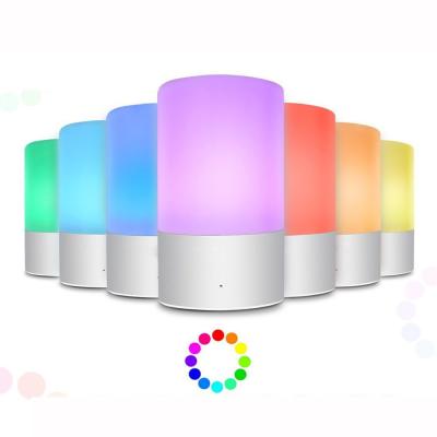 China Modern High Quality RGB Touch Dimming Colorful Atmosphere Night Light DC 5V Rechargable Reading Lamp for sale