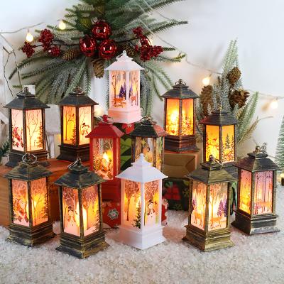 China Moroccan Style Decorative Christmas Lantern With Small Flameless LED Light Battery Operated Candlestick Candle LED Lantern Indoor/Outdoor Deco for sale