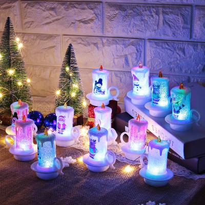 China Candle Christmas Decoration Lights LED Electronic Candle Desk Ornaments For Christmas Festival for sale