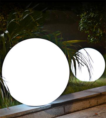 China GRG modern remote control outdoor solar rechargeable 16color LED floor lamp ball night light for party beach for sale