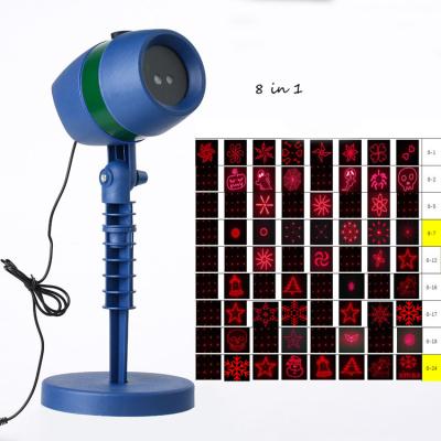 China Multi colored red green 8 in 1 indoor outdoor laser light for parking holiday decoration or even red and green lights cover the square up to 3200 for sale