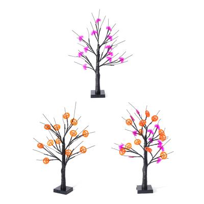 China Modern DIY Led Bonsai Tree Light LED Birch/Maple Leaf/Warm White Artificial Pumpkins Branches Table Light For Party Festival Wedding for sale