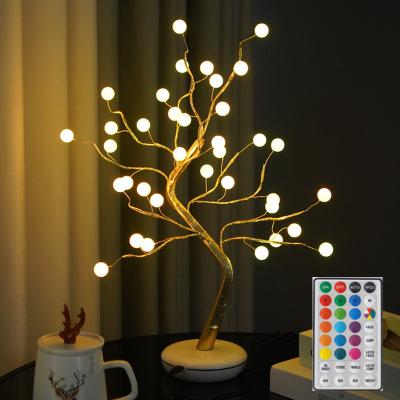 China Modern Bonsai Tree Lights String Lights Battery Powered USB 36led/with Multi Color For Christmas Party Home Decoration for sale