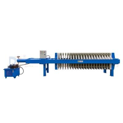 China Sewage dewatering treatment fast once open filter press with automatic discharging cake for sale