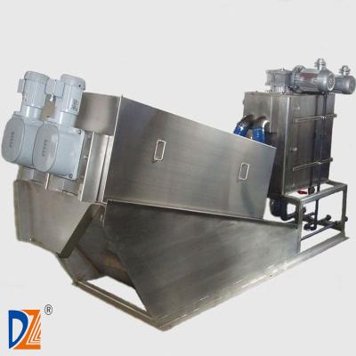 China Sludge Dewatering DZ High Quality Food Waste Dewatering Screw Filter Press for sale