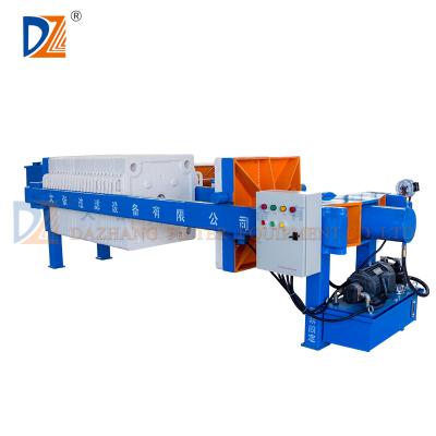 China Sewage Dewatering Dazhang Hot Sale Industrial Sewage Dewatering Plate Frame Filter Press for sale