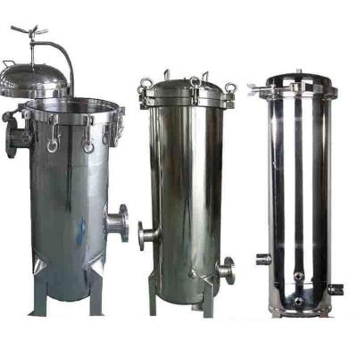 China Sewage dewatering stainless steel single /multi bag filter for low-concentration materials filtration for sale