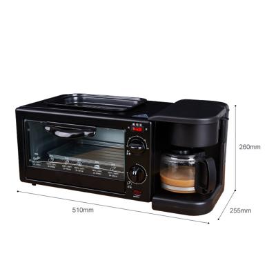 China RV Coffee Oven Toaster and Frying Pan Best-Quality 3-in-1 Breakfast Machine SPD-D1 for sale