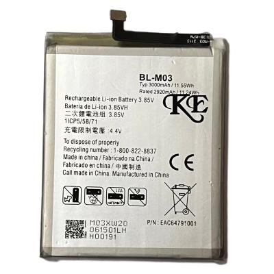 China Mobile Phone For LG K22 Dongguan Battery Batterie Ion Lithium 3000mAh Lithium Battery for sale