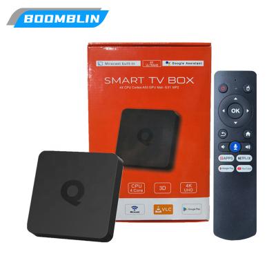 China Android Tv Set Q1 Android10 4k Smart atv AndroidTV Set Top Box With Voice Remote Smart Media Player Q1 for sale