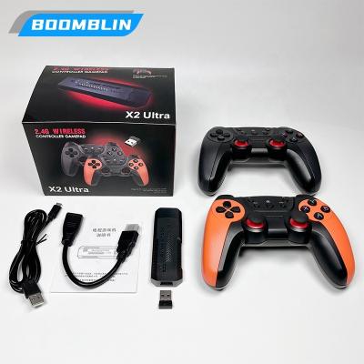 China Support Multi Players Fiesta X2 Game Box para Android 4K HD TV Videogames 64G Game Stick para PS1 N64 GB SFC for sale