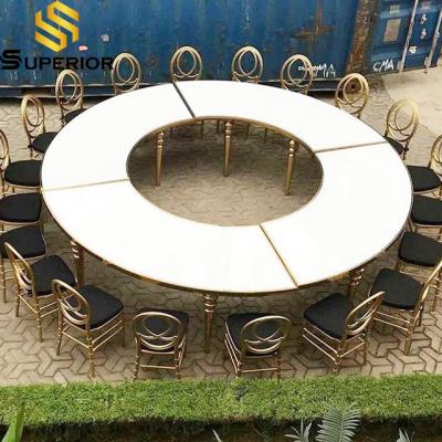 China luxury hotel modern wedding dining room furniture table set for sale