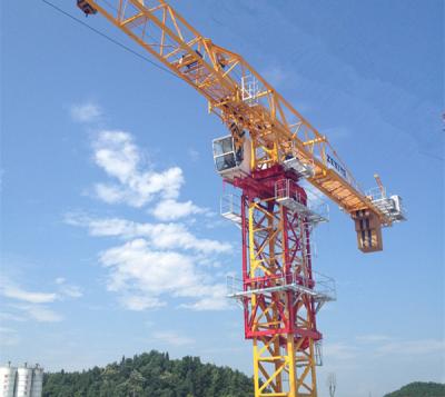 China Flat top Tower Crane 10 Ton 60m Jib length stationary type Construction Site Cranes en venta