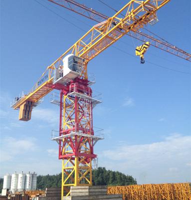 China guindaste de torre em topless do canteiro de obras com capacidade de 10 toneladas e comprimento de patíbulo de 60m à venda