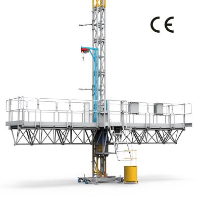 China Mast-kletternde Arbeitsbühne der Nutzlasten-1500Kg für Hochbau, Hochleistung zu verkaufen