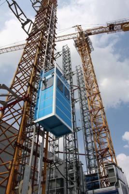 China Rack / Pinion Driven Industrial Lifts Elevators , Construction Site Lift AK280 for sale