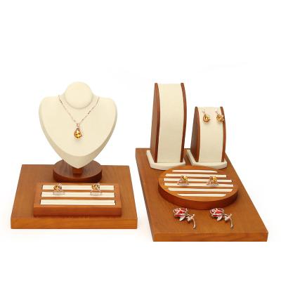 China Wooden Jewelry Display Stand Earrings Necklaces Rings Eyes Jewelry Display Stand See Detailed Page Below for sale