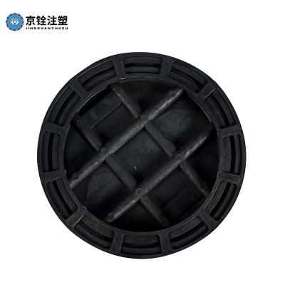 China Composite Septic Tank Manhole Cover Cast Iron Intercepting Plastic Manhole Cover And Frame For Pedestrian for sale