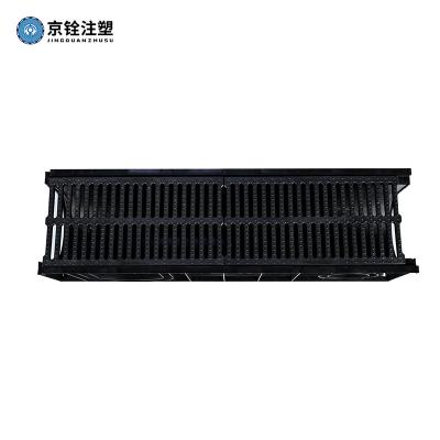 China Intercepting PE Drains Linear Finished Plastic Gutter Cover Gutters U-Shaped Split Gutters for sale