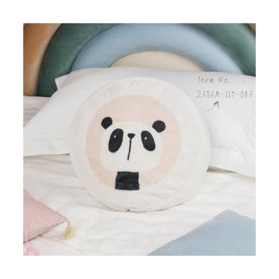 China Panda Cartoon Plush Stuffed Baby Toy Animal Pillow Floor Seat Cushion Cover for Nursery Decor for sale