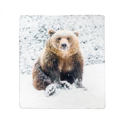 China Digital Print Polyester Anti-pilling Designer Custom Knit Throw Warmer Blankets Knitted For Sofa Winter for sale