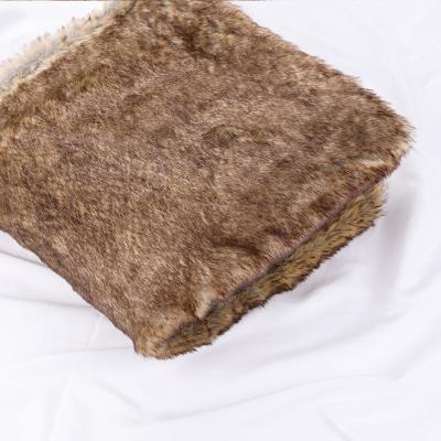 China Anti-pilling China Custom Wholesale Faux Fur Throw Blanket Manufacturer For Living Room Bedding for sale