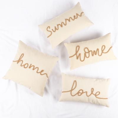 China Christmas Wholesale Embroidery Anti-pilling Luxury Cushion Tiles Covers For Home Decor for sale