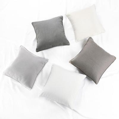 China Anti-pilling 18 x 18 Waterproof White Canvas Christmas Cushion Tiles Cover For Home Decor for sale