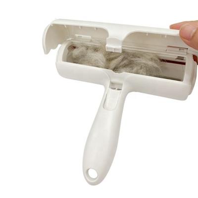 China Sofa Double-Sided Sticky Brush Electrostatic Clothing Hair Removal Roller Viable Sticky Hair Remover Pet Device for sale