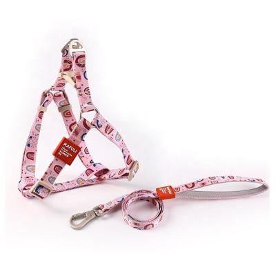 China Personalized Vest Style Small Dog Chest Strap Puppy Walking Dog Leash Dog Chain for sale