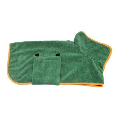 China Stocked Absorbent Dog Bathrobe Microfiber Pet Supplies Wholesale for sale